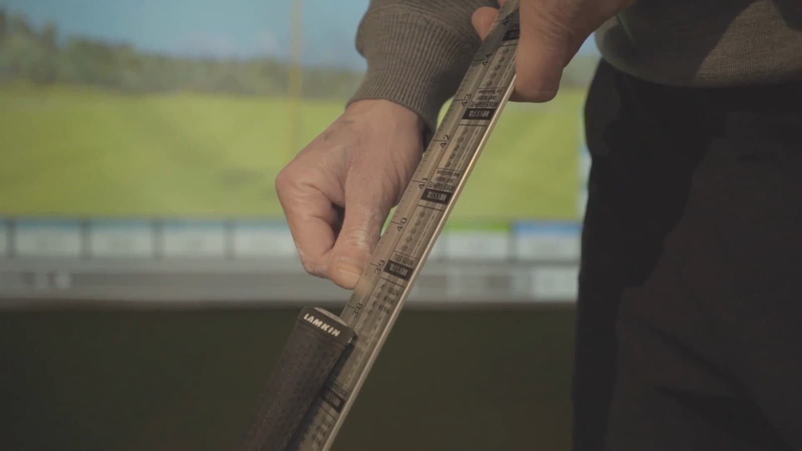 Meten van een shaft tijdens een clubfitting