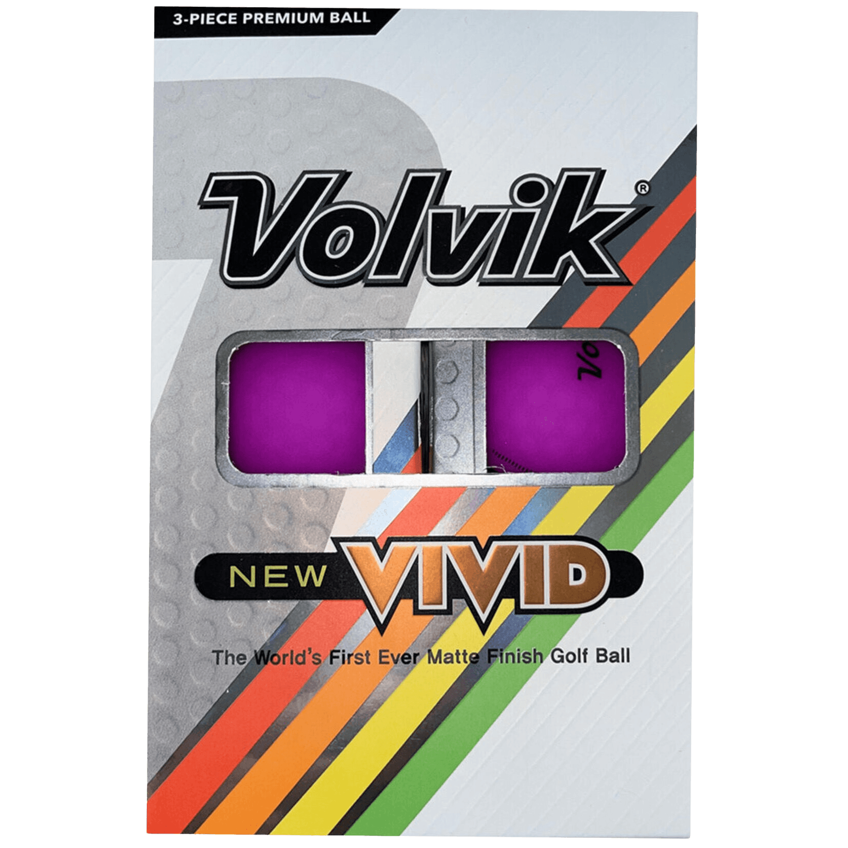 Volvik Vivid 3 Lines Alignment Paars